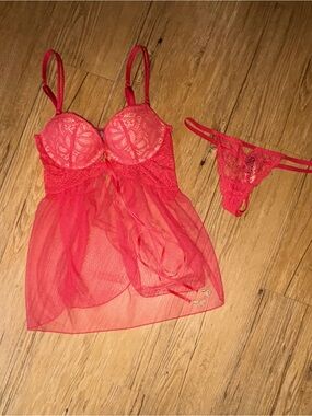 NWT Victoria’s Secret baby doll lingerie set